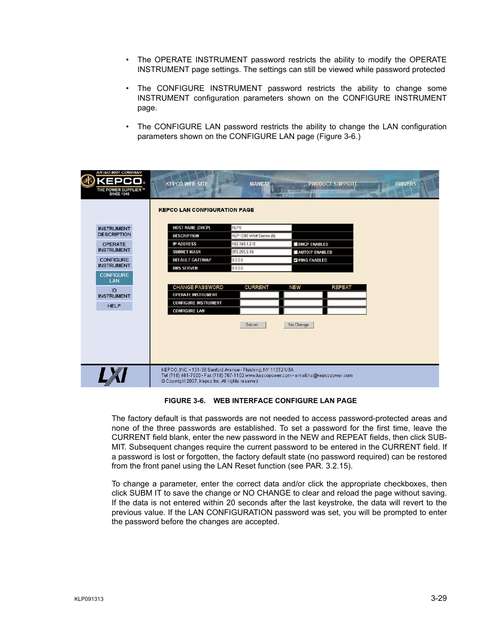 KEPCO KLP Series User Manual, Rev 4 User Manual | Page 71 / 94