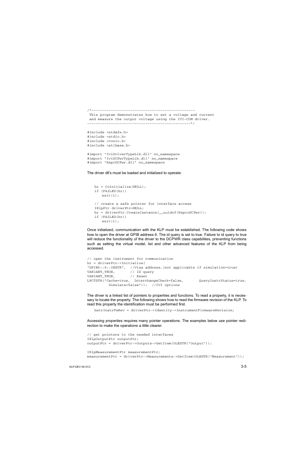 KEPCO KLP Series Developers Guide, Rev 3 User Manual | Page 27 / 132