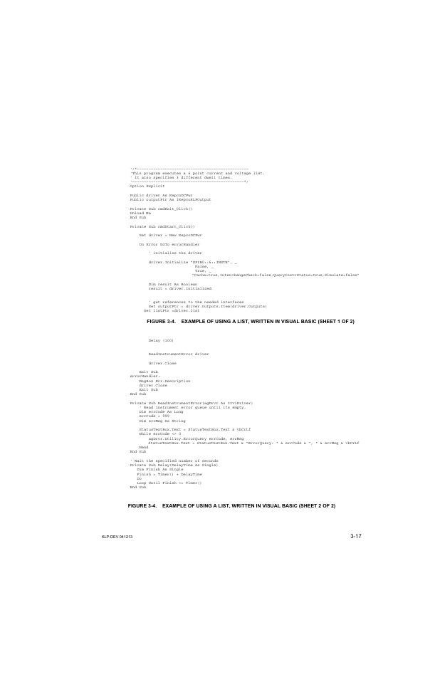 KEPCO KLP Series Developers Guide, Rev 3 User Manual | Page 39 / 132