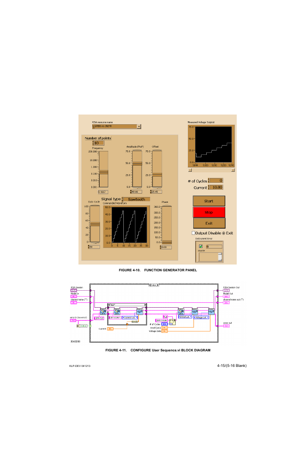 Figure 4-10. function generator panel, 11. this logic is | KEPCO KLP Series Developers Guide, Rev 3 User Manual | Page 57 / 132