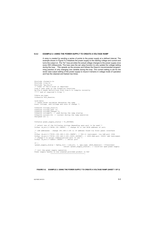 KEPCO KLP Series Developers Guide, Rev 3 User Manual | Page 67 / 132