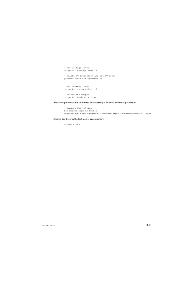 KEPCO KLP Series Developer's Guide, Rev 1 User Manual | Page 35 / 132