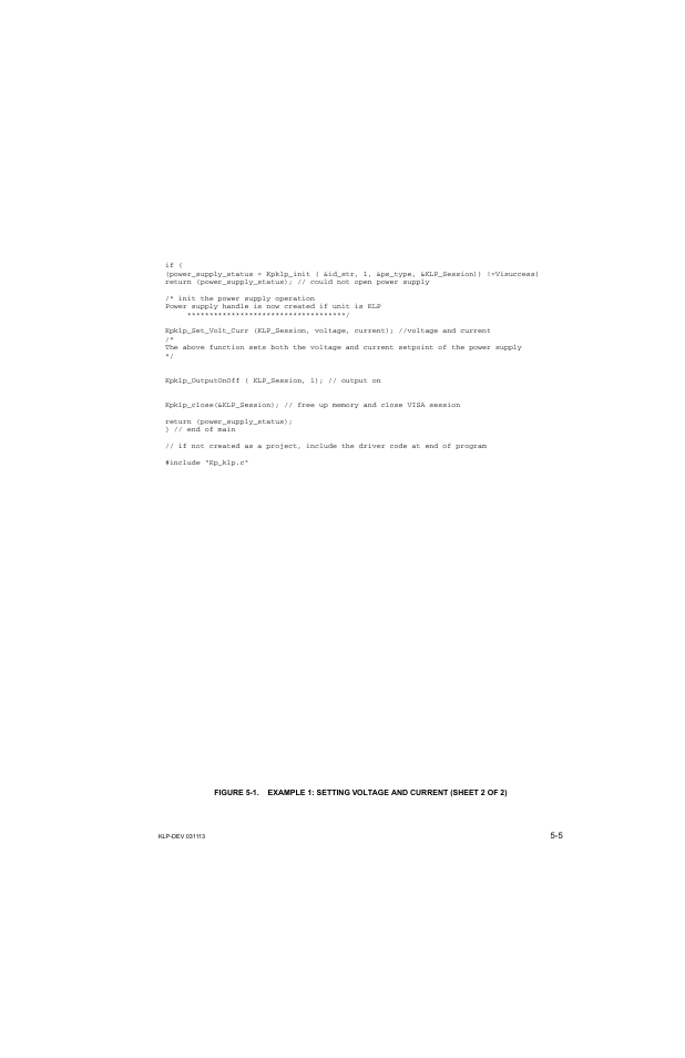KEPCO KLP Series Developer's Guide, Rev 1 User Manual | Page 67 / 132