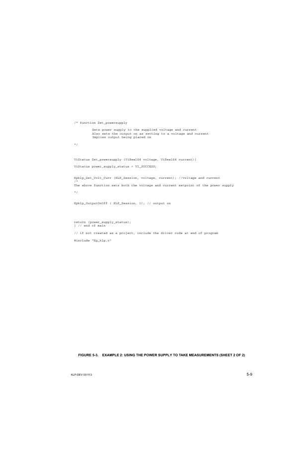 KEPCO KLP Series Developer's Guide, Rev 1 User Manual | Page 71 / 132