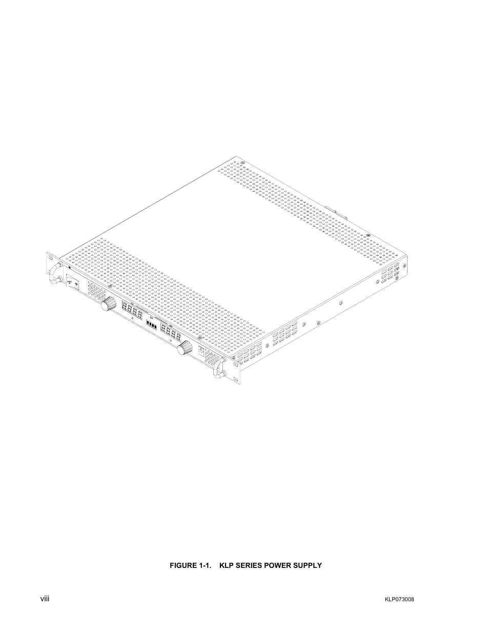 Figure 1-1. klp series power supply | KEPCO KLP Series (older -1200 models) Operator Manual User Manual | Page 14 / 110