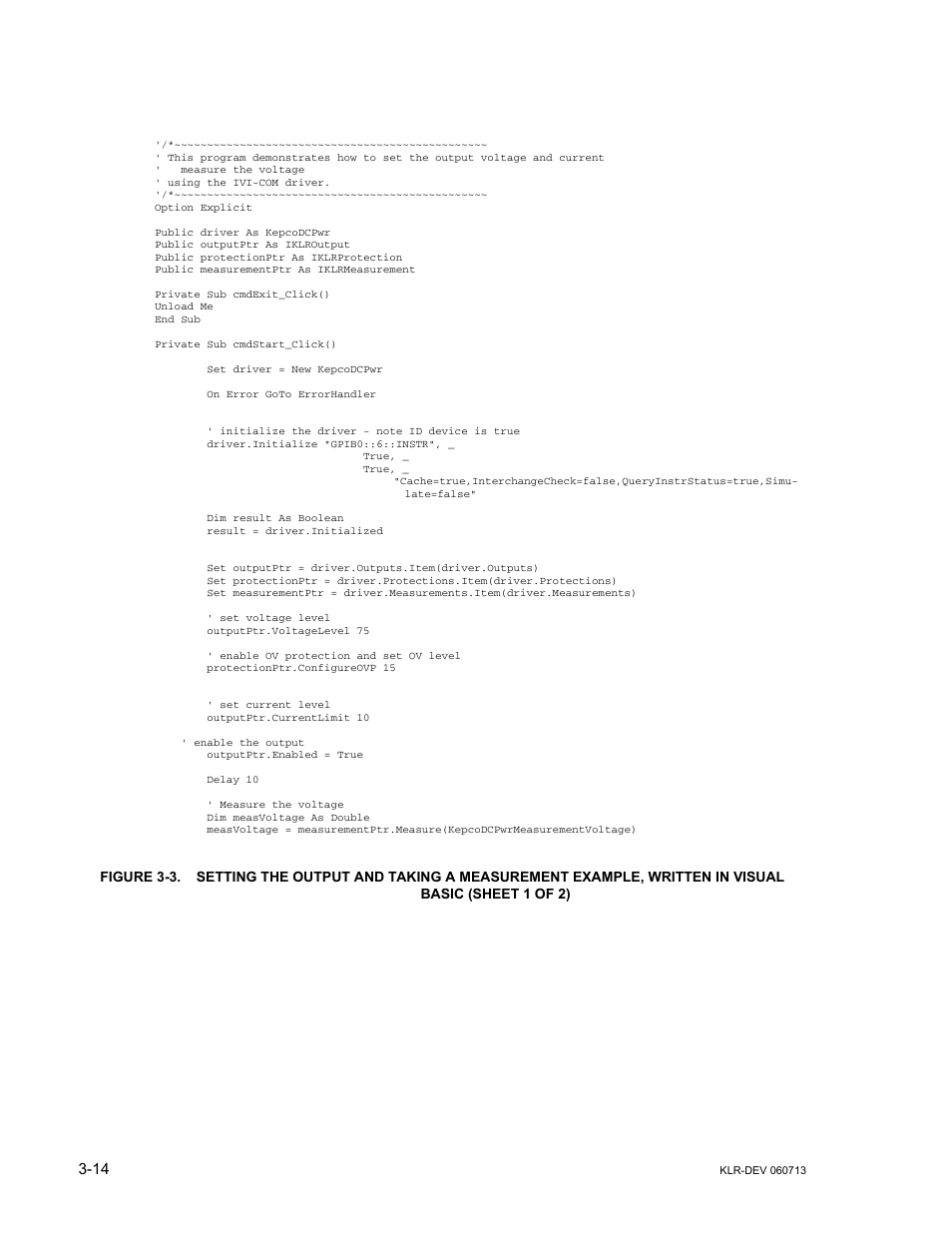 KEPCO KLR Series Developers Guide User Manual | Page 36 / 128