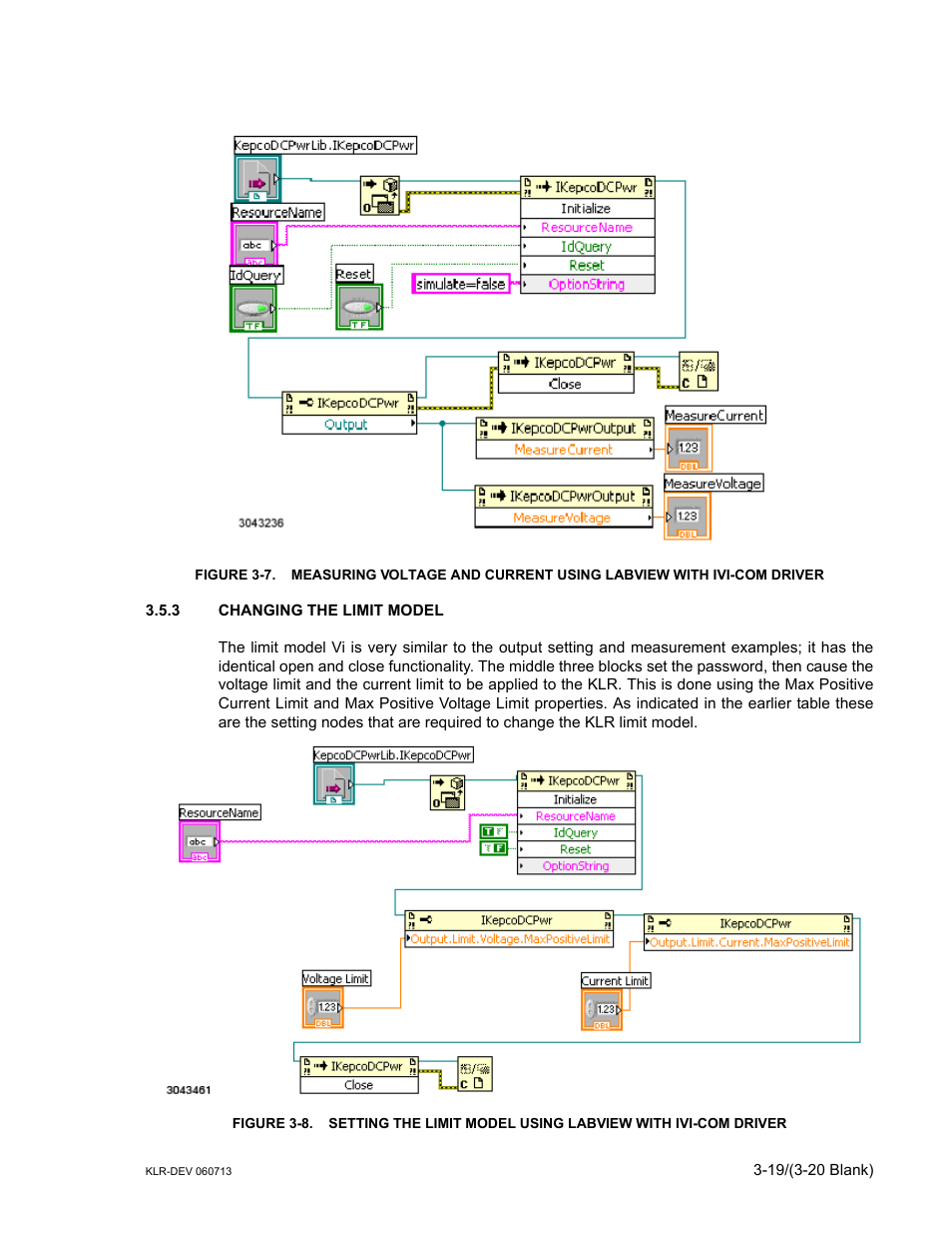 3 changing the limit model, Changing the limit model -19 | KEPCO KLR Series Developers Guide User Manual | Page 41 / 128