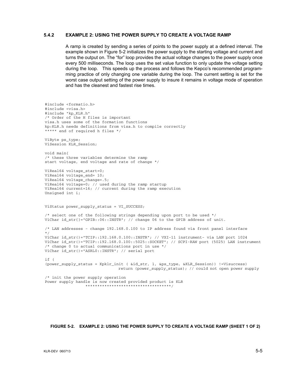 KEPCO KLR Series Developers Guide User Manual | Page 67 / 128