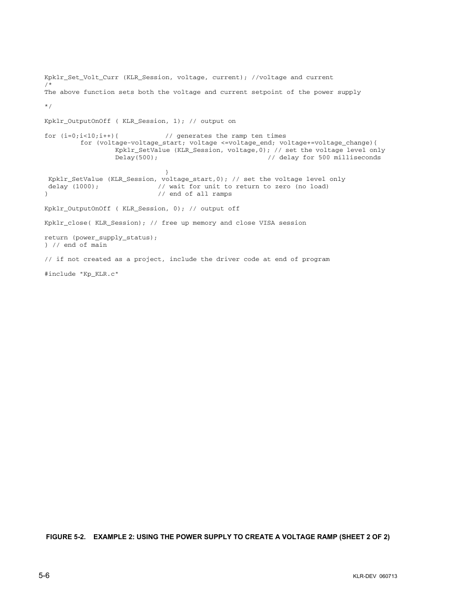 KEPCO KLR Series Developers Guide User Manual | Page 68 / 128