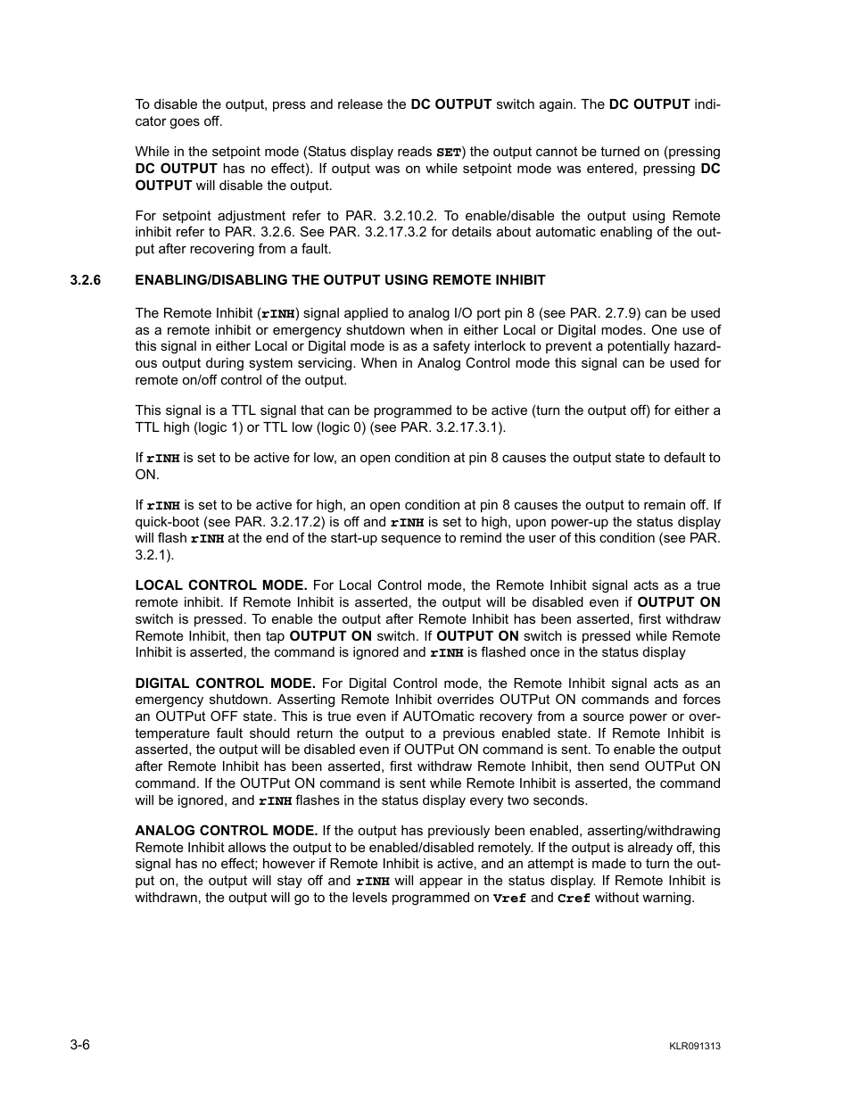 R. 3.2.6, R. 3.2.6 to, R. 3.2.6) | KEPCO KLR Series User Manual User Manual | Page 46 / 92
