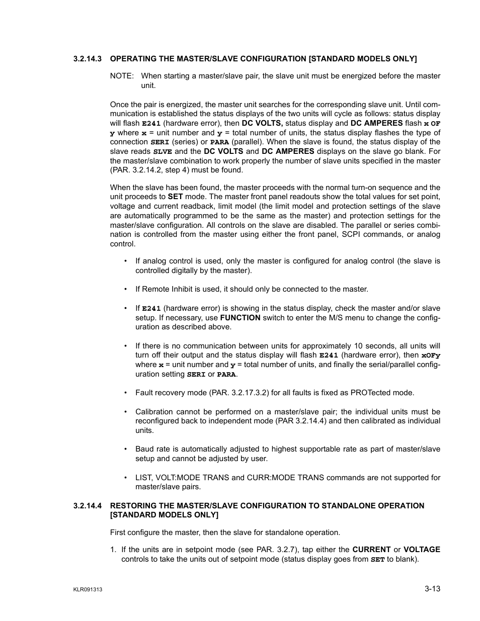 KEPCO KLR Series User Manual User Manual | Page 53 / 92