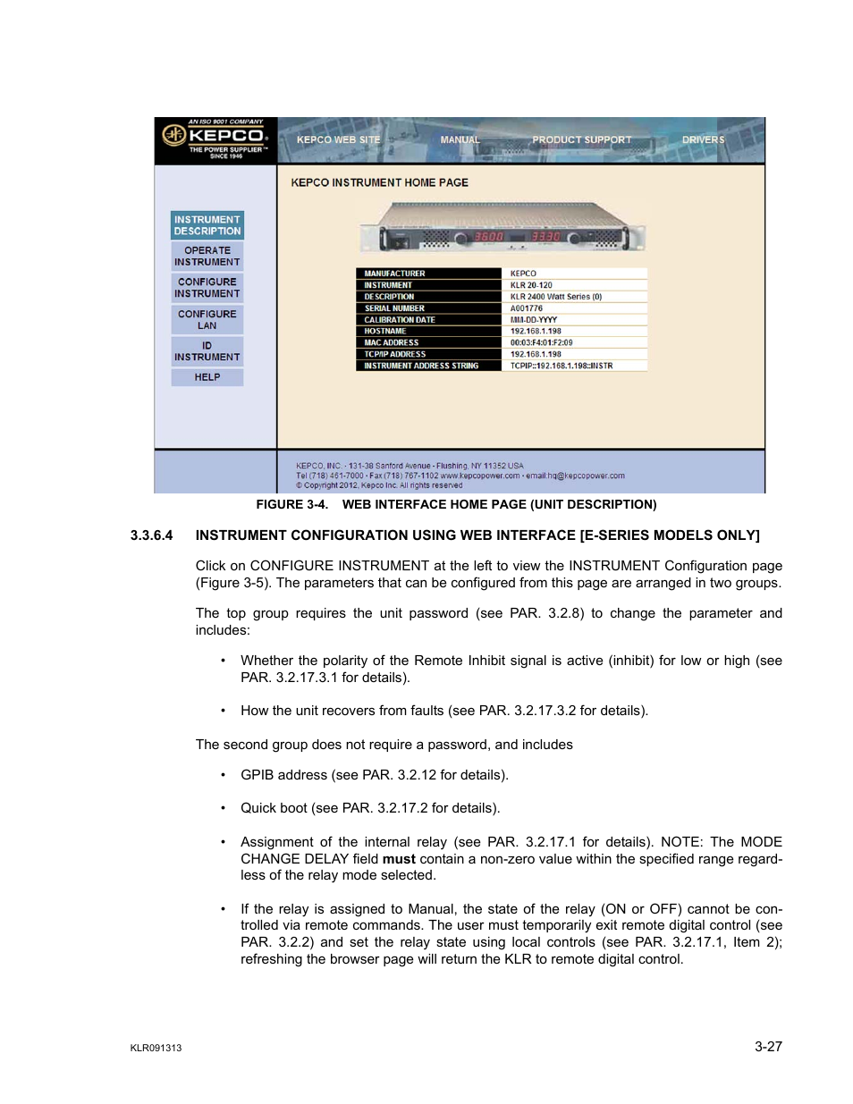 R. 3.3.6.4) | KEPCO KLR Series User Manual User Manual | Page 67 / 92