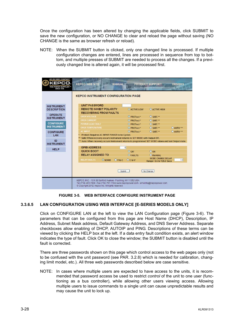 KEPCO KLR Series User Manual User Manual | Page 68 / 92