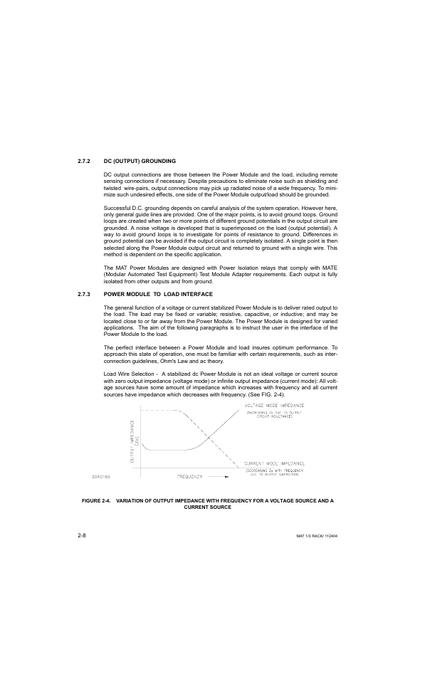 2 dc (output) grounding, 3 power module to load interface, Dc (output) grounding -8 | Power module to load interface -8 | KEPCO MAT 1/3 Rack User Manual | Page 25 / 51