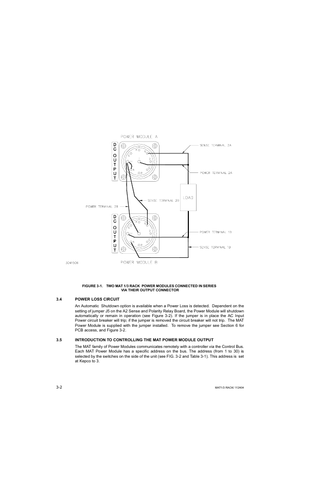 4 power loss circuit, Power loss circuit -2 | KEPCO MAT 1/3 Rack User Manual | Page 33 / 51