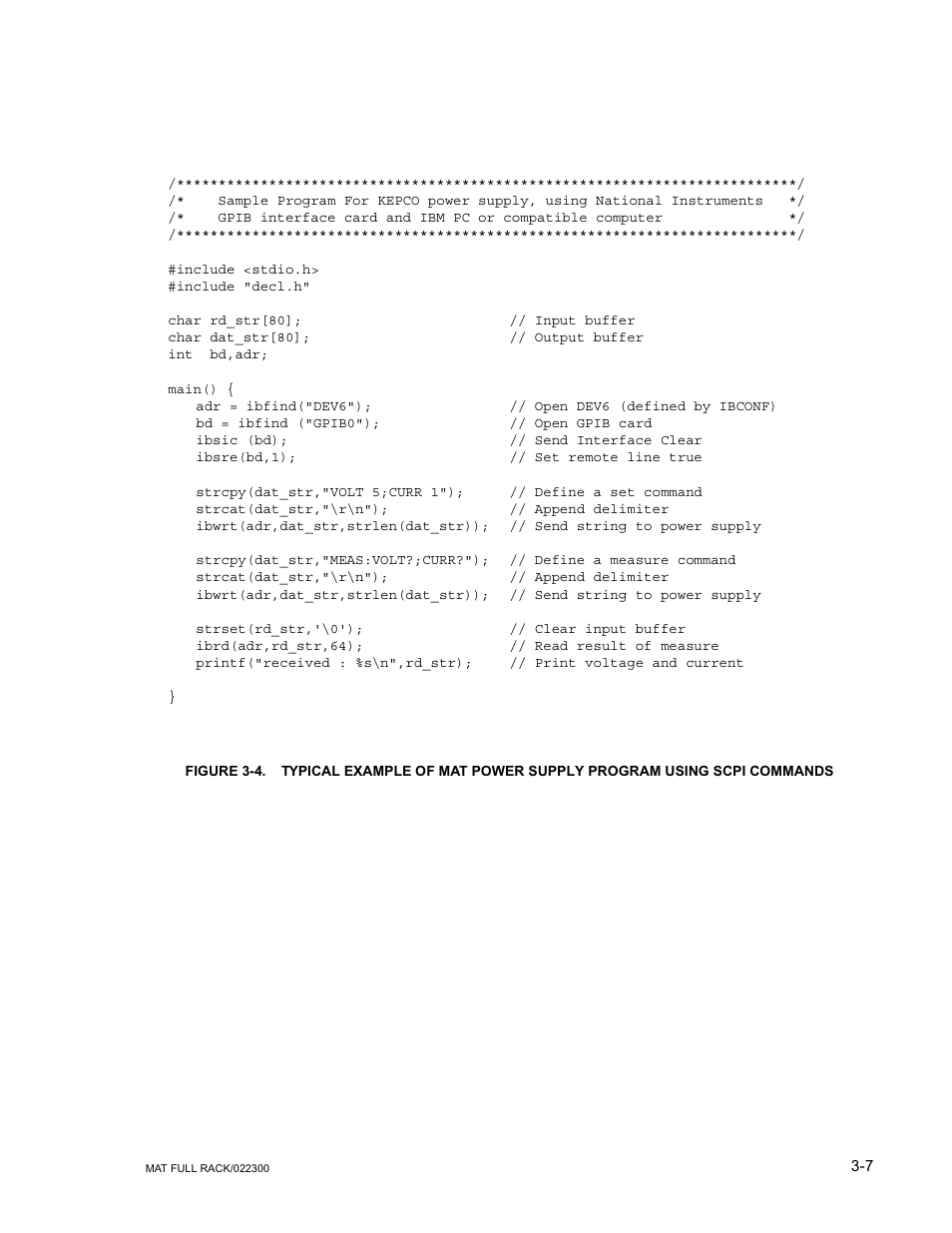 KEPCO MAT Full Rack MAT 6V, 15V, 25V AND 36V MODELS User Manual | Page 36 / 46