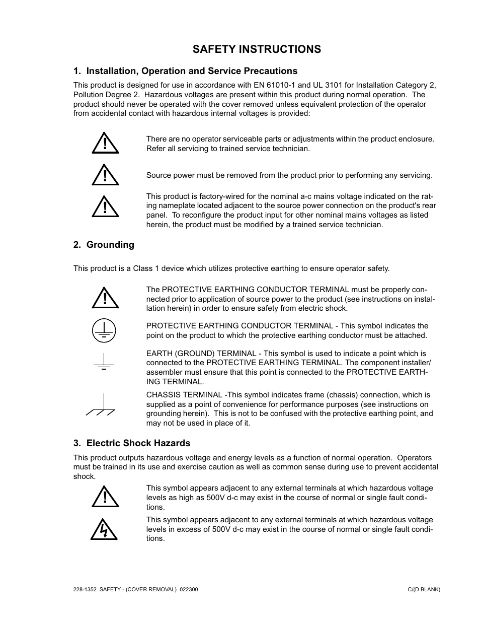 KEPCO MAT Full Rack MAT 6V, 15V, 25V AND 36V MODELS User Manual | Page 5 / 46