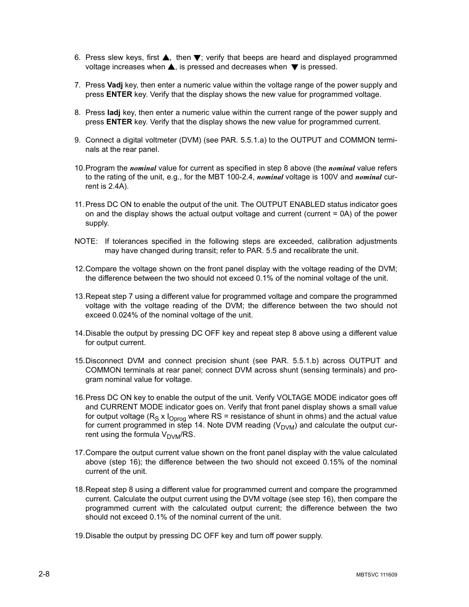 KEPCO MBT Series User Manual | Page 32 / 152