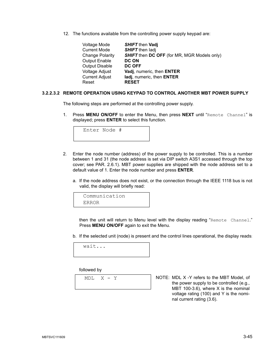 KEPCO MBT Series User Manual | Page 83 / 152