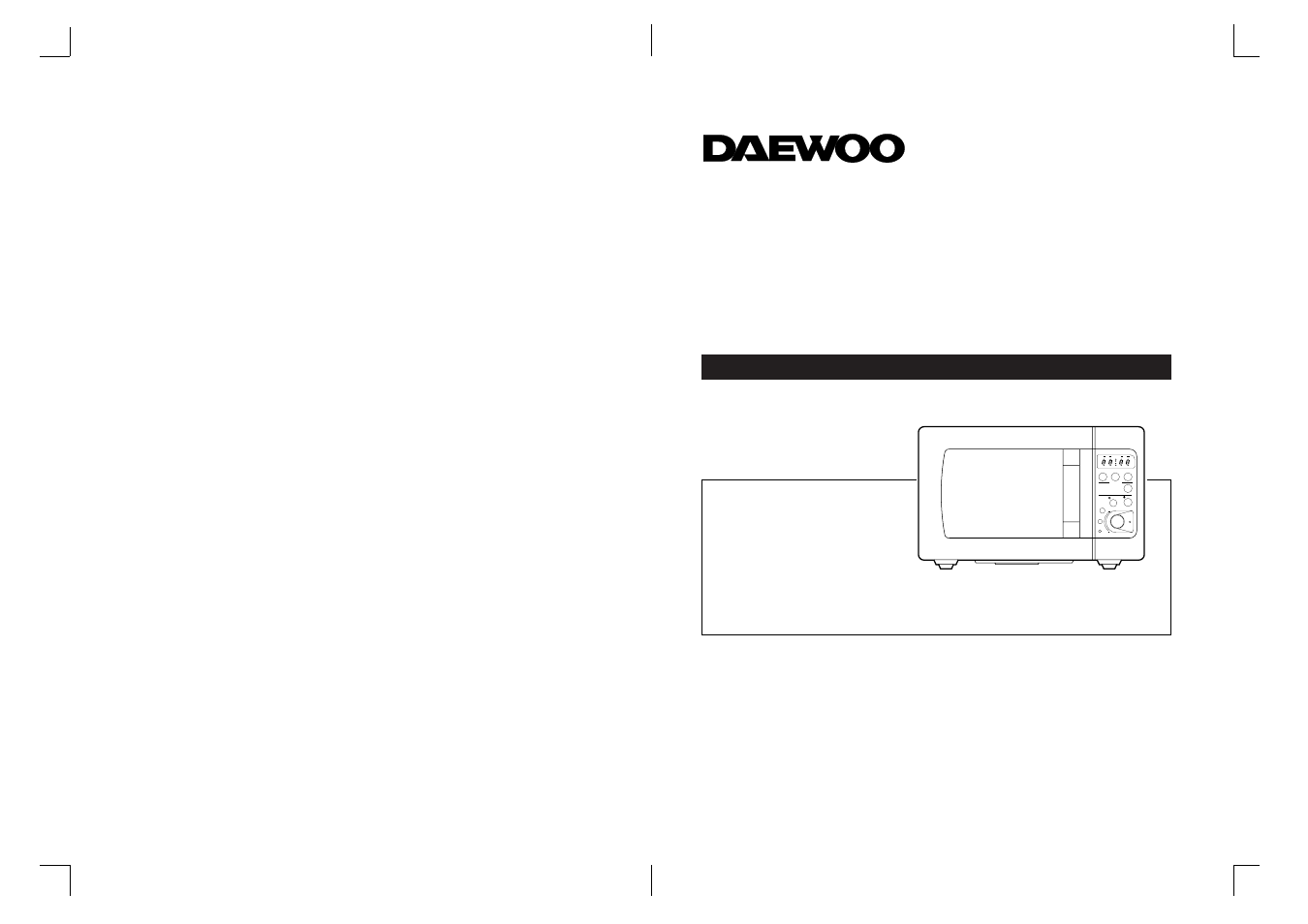 Daewoo KOR-816T0A User Manual | 12 pages