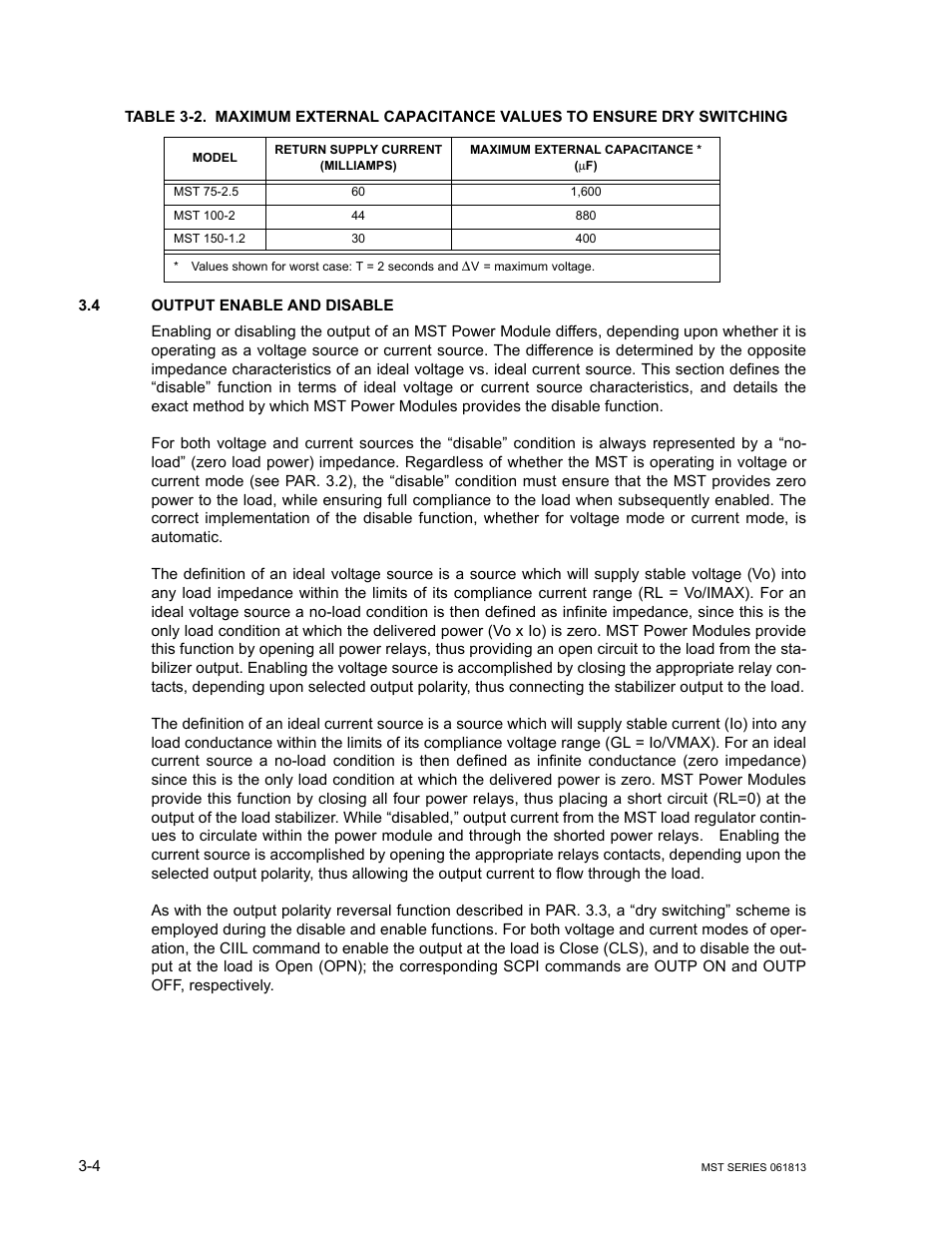 4 output enable and disable, Output enable and disable -4, R. 3.4) | KEPCO MST Series User Manual | Page 36 / 44