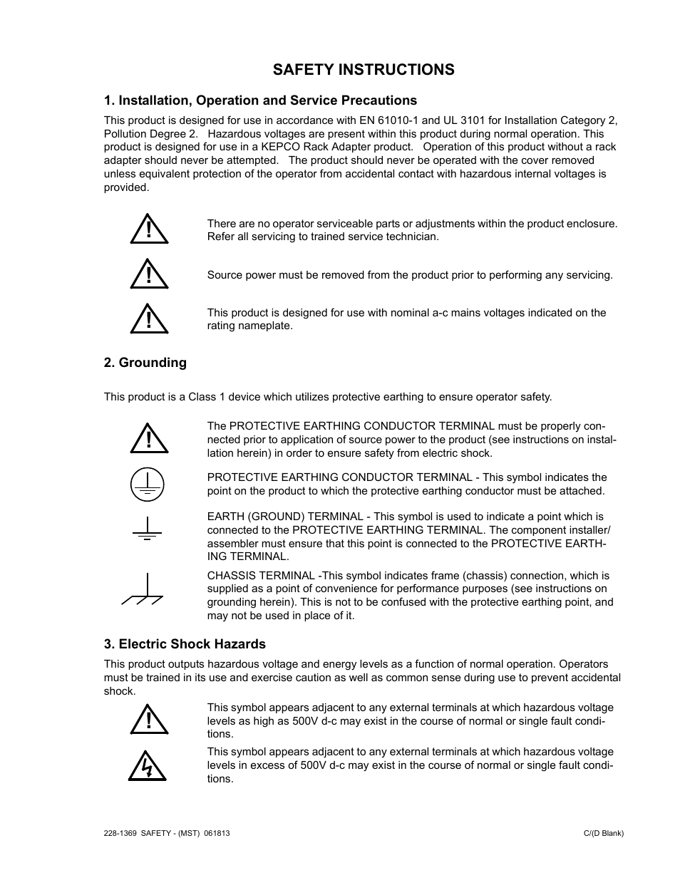 KEPCO MST Series User Manual | Page 5 / 44