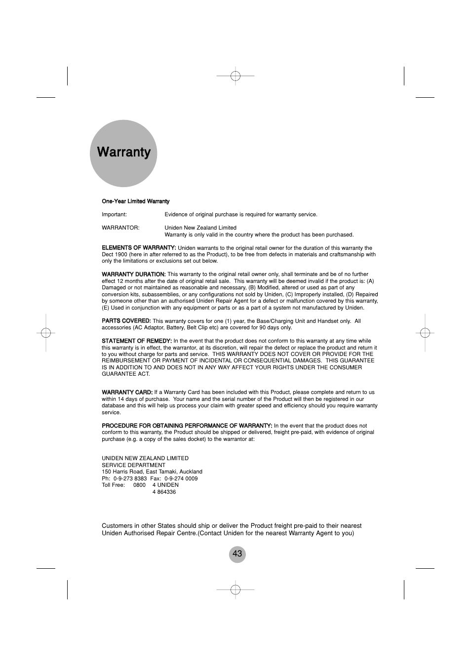 Daewoo DECT 1900 User Manual | Page 12 / 13