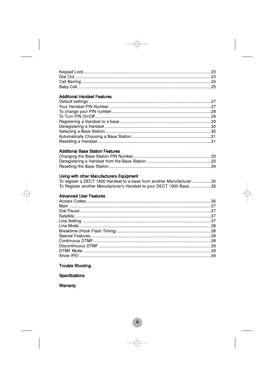 Daewoo DECT 1900 User Manual | Page 4 / 13