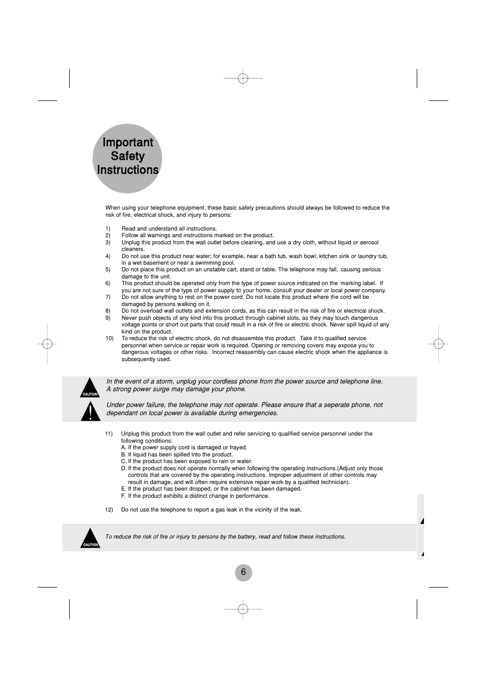 Daewoo DECT 1900 User Manual | Page 6 / 13