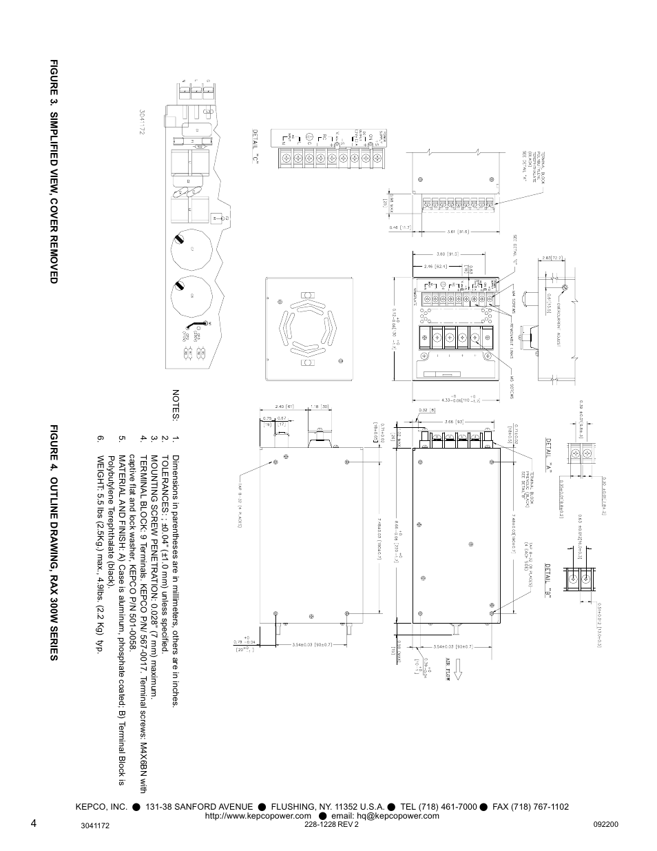 Figure 3. simplified view, cover removed | KEPCO RAX 300W User Manual | Page 4 / 4