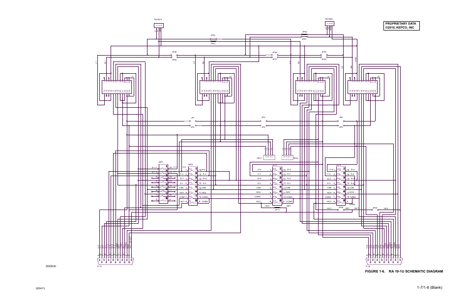 Figure 1-6. ra 19-1u schematic diagram, Ra 19-1u schematic diagram -7, 6 is a schem | KEPCO RA 19-1U Operator Manual User Manual | Page 15 / 44