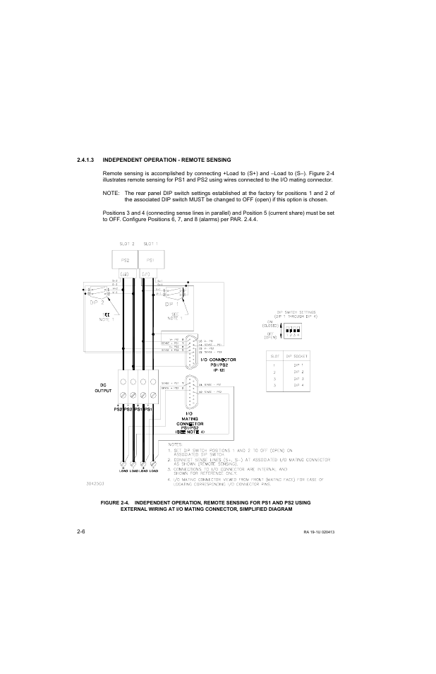 3 independent operation - remote sensing, Independent operation - remote sensing -6 | KEPCO RA 19-1U Operator Manual User Manual | Page 22 / 44