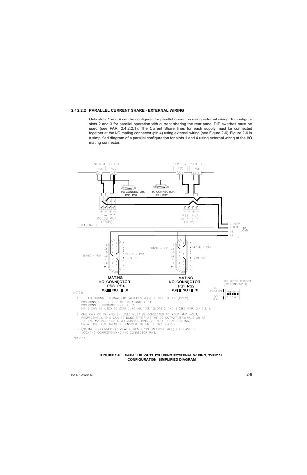 2 parallel current share - external wiring, Parallel current share - external wiring -9, Ar. 2.4.2.2.2 | KEPCO RA 19-1U Operator Manual User Manual | Page 25 / 44