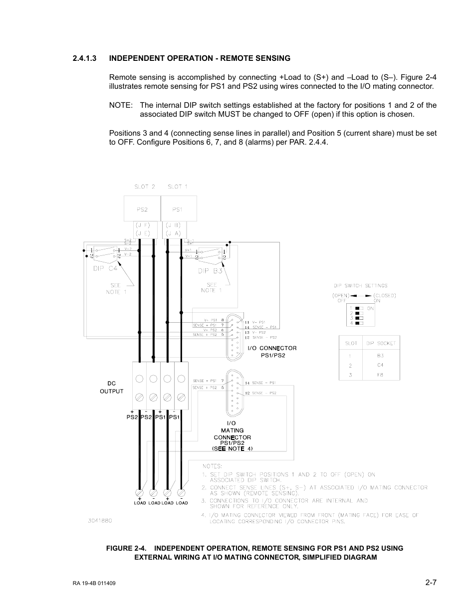 3 independent operation - remote sensing, Independent operation - remote sensing -7 | KEPCO RA 19-4B User Manual | Page 17 / 36