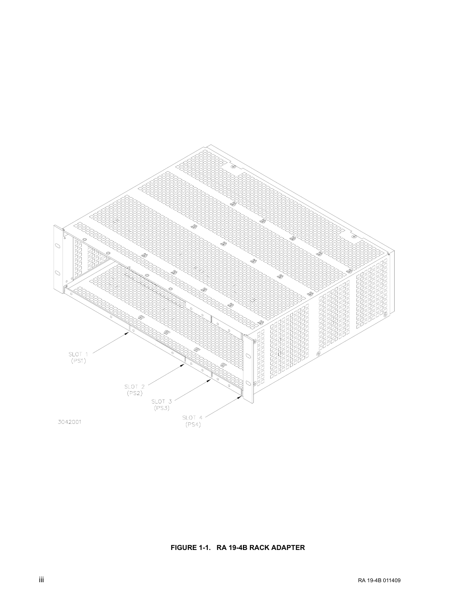 Figure 1-1. ra 19-4b rack adapter | KEPCO RA 19-4B User Manual | Page 4 / 36