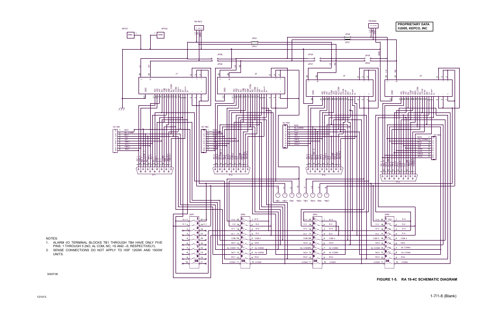 Figure 1-5. ra 19-4c schematic diagram, Ra 19-4c schematic diagram -7, 5 is a sch | KEPCO RA 19-4C Operator Manual User Manual | Page 15 / 56