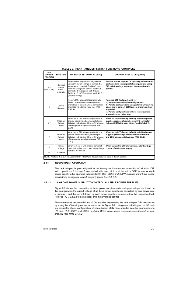 1 independent operation, Independent operation -3, Ar. 2.4.1) | KEPCO RA 19-4C Operator Manual User Manual | Page 21 / 56