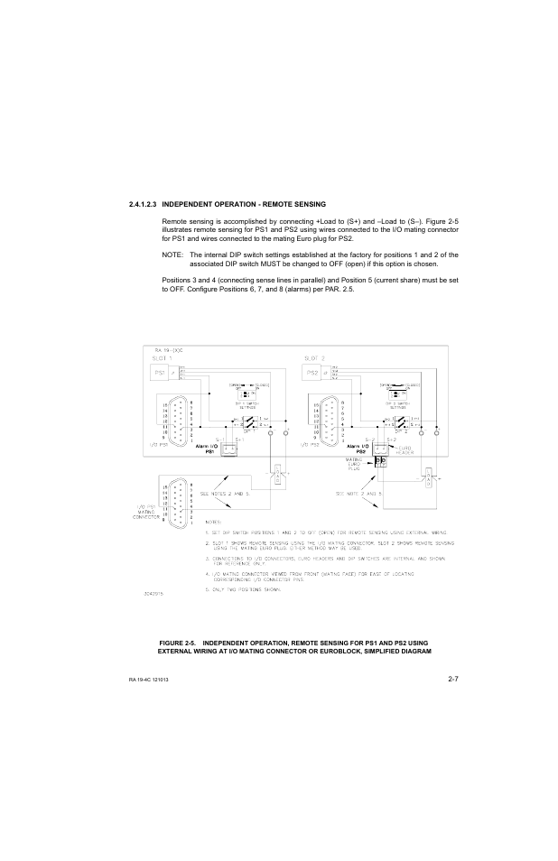 3 independent operation - remote sensing, Independent operation - remote sensing -7 | KEPCO RA 19-4C Operator Manual User Manual | Page 25 / 56