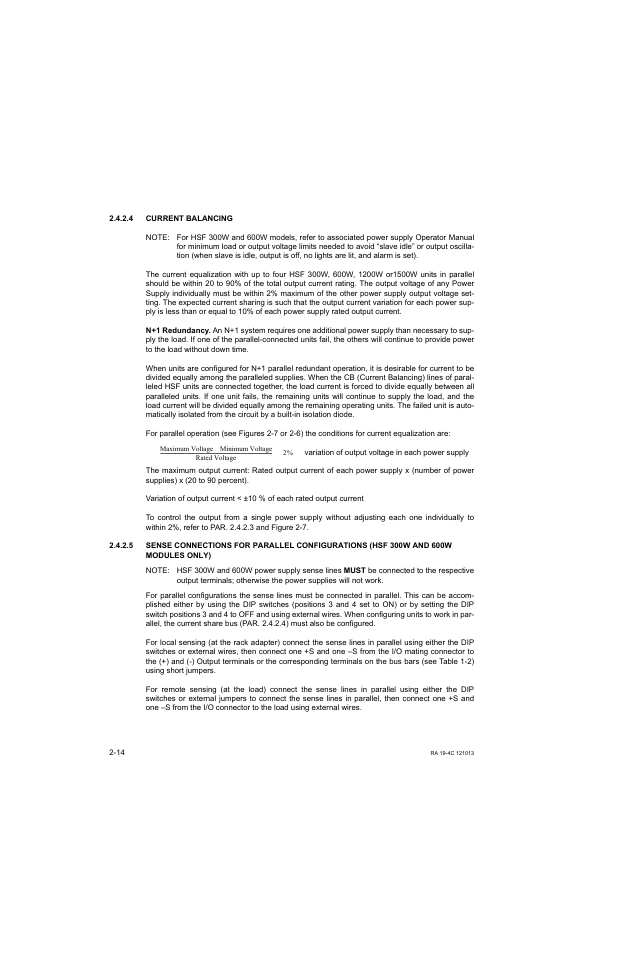 4 current balancing, Current balancing -14, R. 2.4.2.5) | R. 2.4.2.4 fo | KEPCO RA 19-4C Operator Manual User Manual | Page 32 / 56
