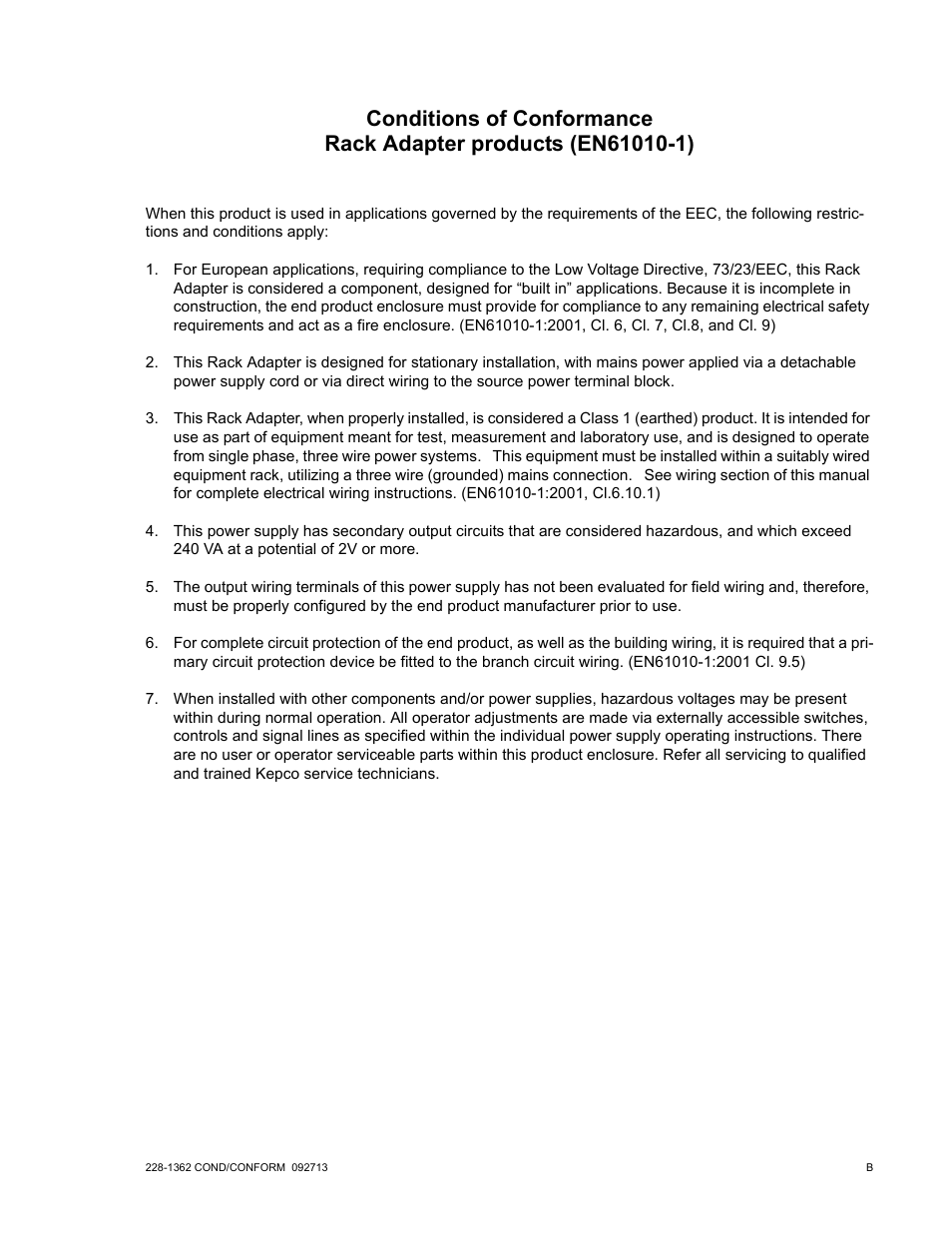 KEPCO RA 55 User Manual | Page 3 / 14