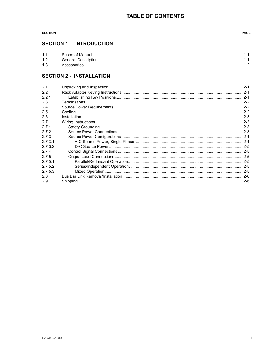 KEPCO RA 59 User Manual | Page 3 / 18
