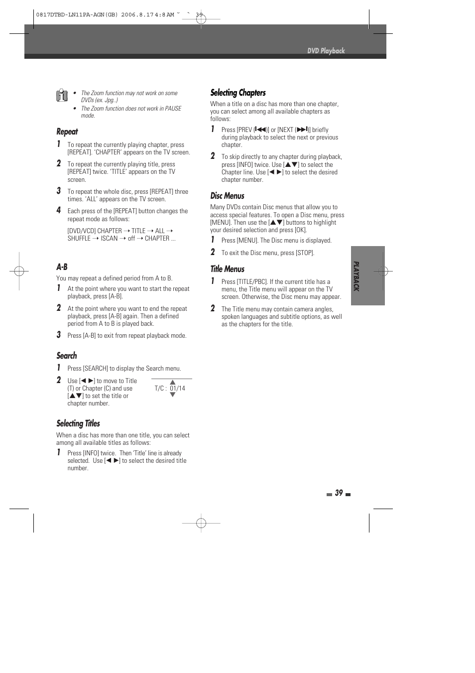 Daewoo DRT-10 User Manual | Page 40 / 57