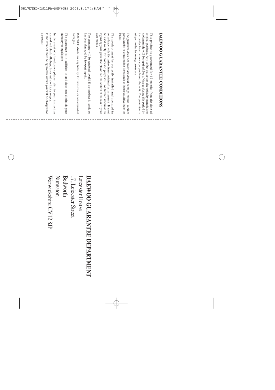 Daewoo DRT-10 User Manual | Page 57 / 57