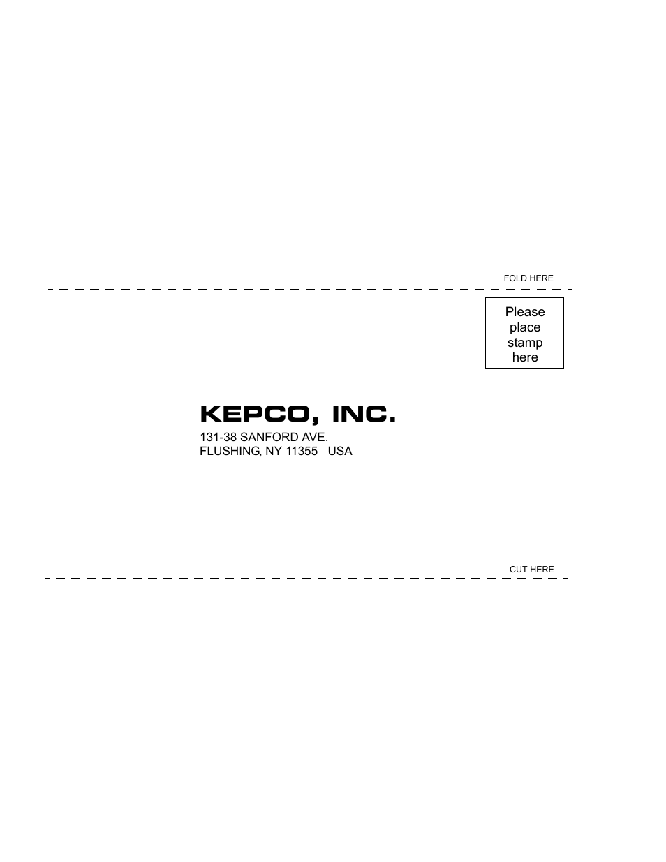 Kepco, inc | KEPCO RCW 750W Series User Manual | Page 20 / 20