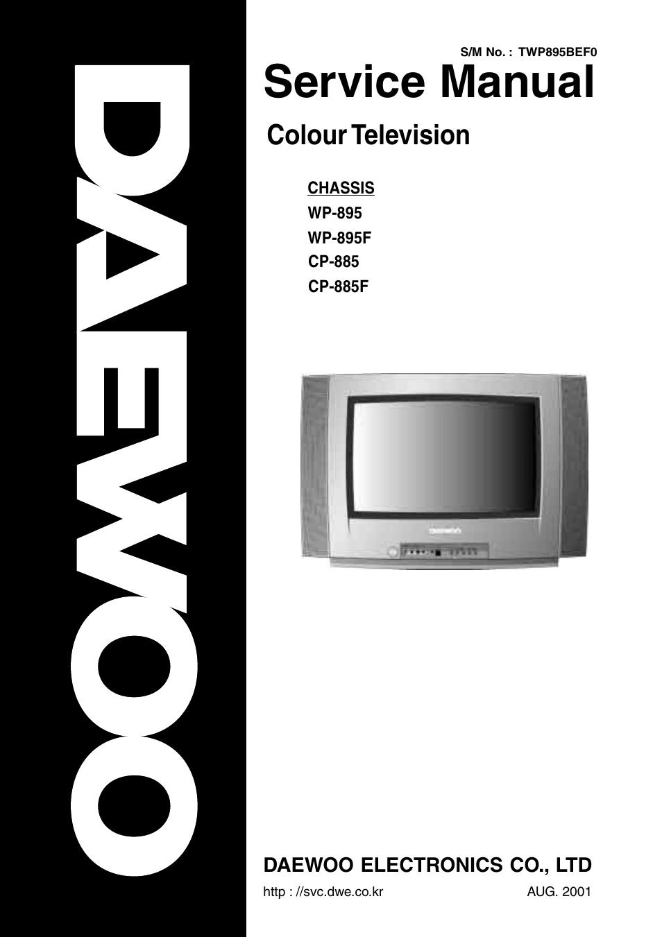 Daewoo  Colour Television WP-895 User Manual | 86 pages