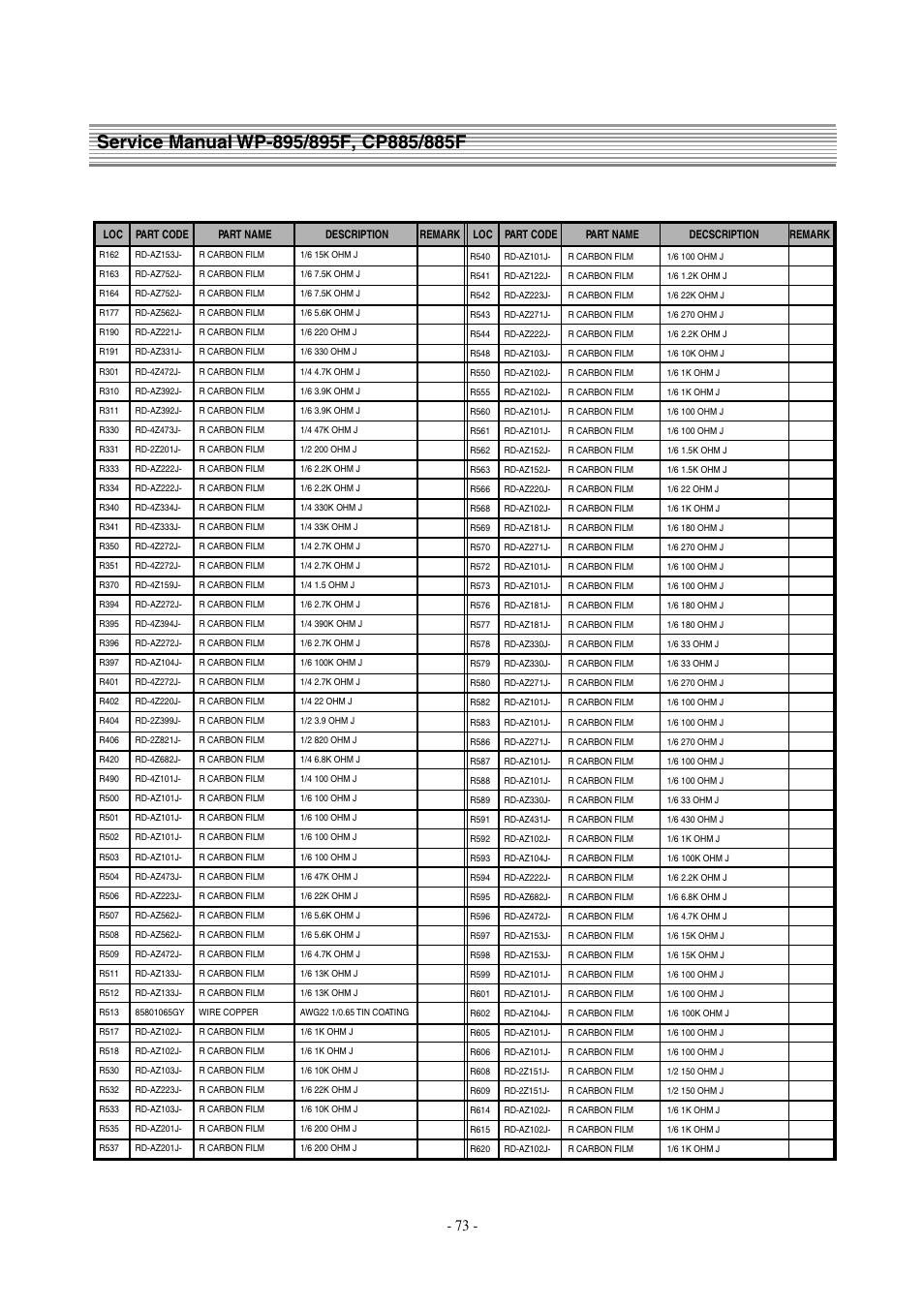 Daewoo  Colour Television WP-895 User Manual | Page 74 / 86