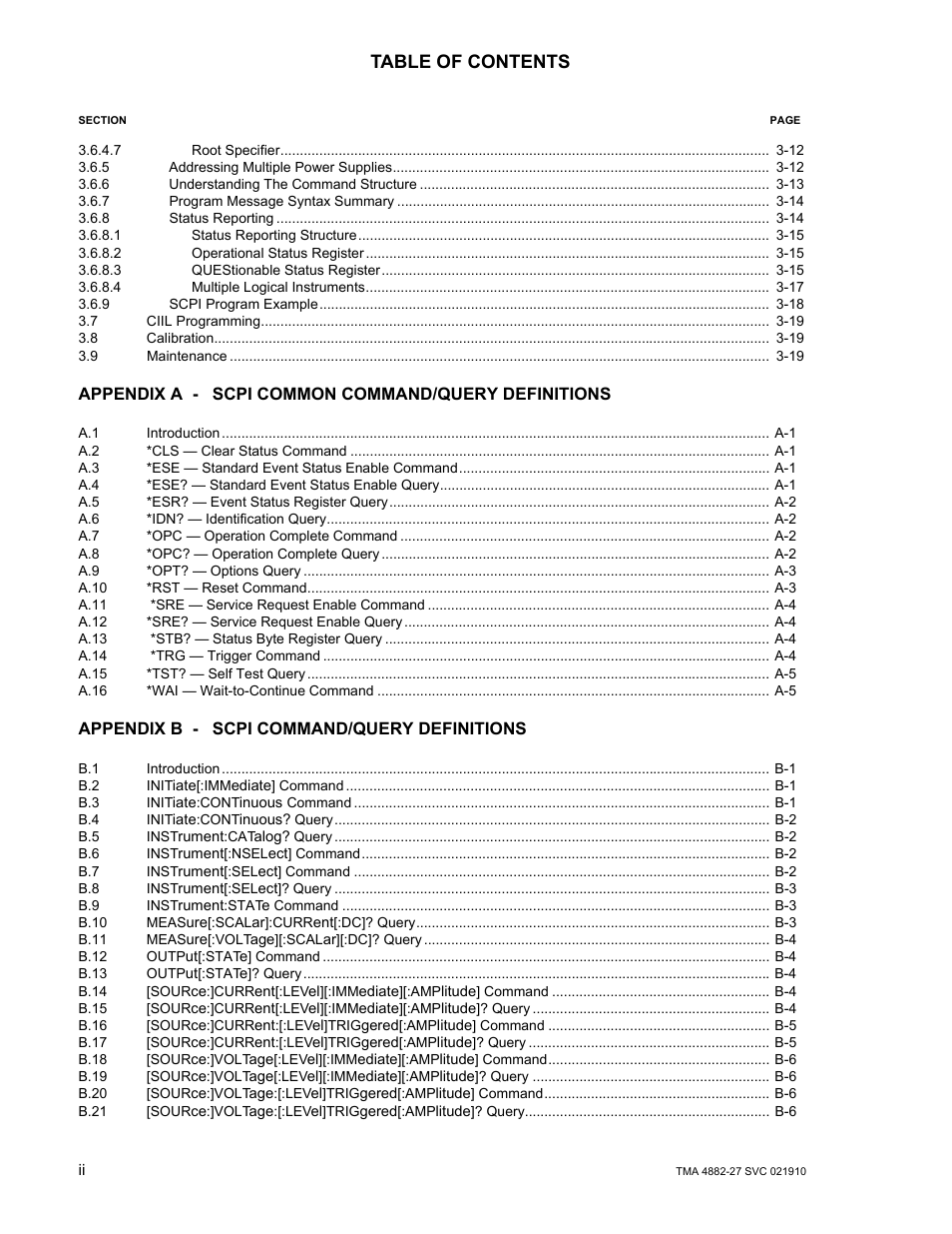 KEPCO TMA 4882-27 User Manual | Page 8 / 72