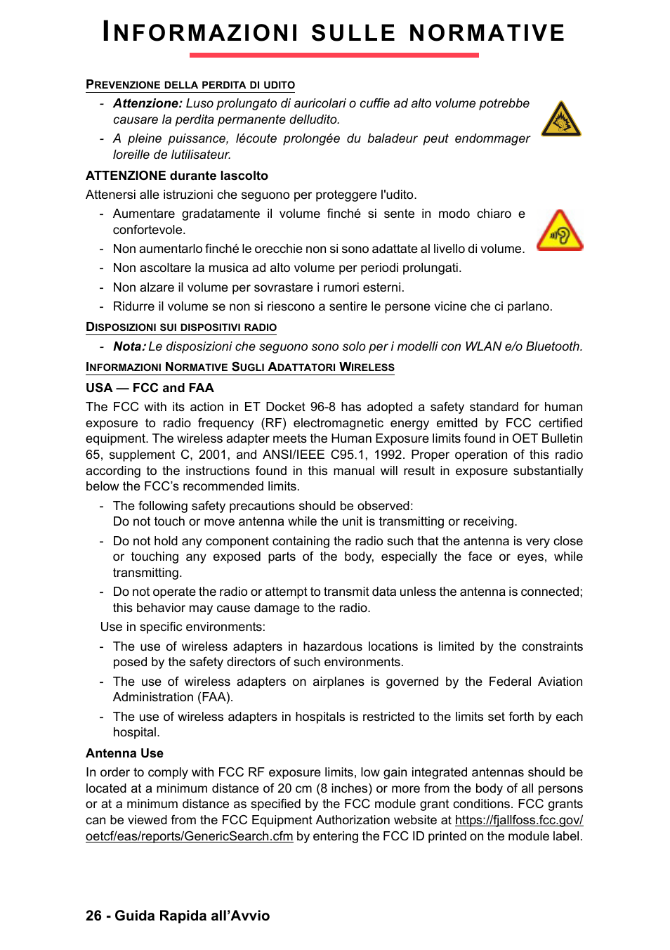 Informazioni sulle normative, Nformazioni, Sulle | Normative | PACKARD BELL EN LV11HC Quick Start Guide User Manual | Page 148 / 920