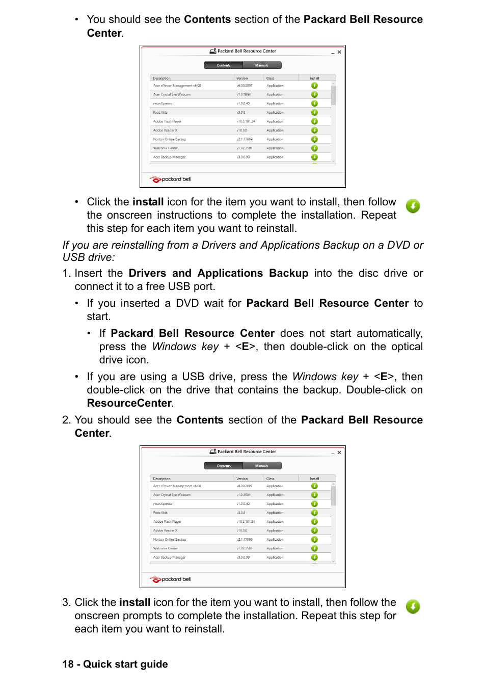 PACKARD BELL EN LV11HC Quick Start Guide User Manual | Page 20 / 920