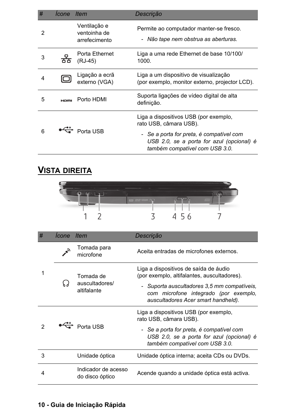 Vista direita, Ista, Direita | PACKARD BELL EN LV11HC Quick Start Guide User Manual | Page 212 / 920
